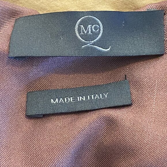 Alexander McQueen McQ paint splatter silk mini dress in Mocha - Picture 6 of 6